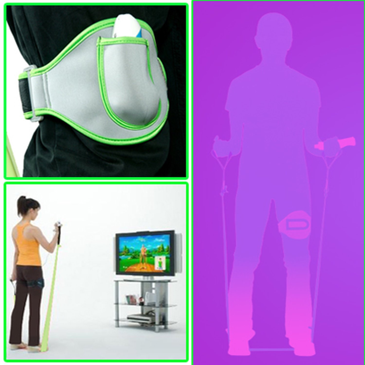 WII 2IN1 EV ACTIVE SPORTS PACK - LEG STRAP - RESISTANCE BAND