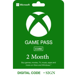 Xbox Game Pass for Console: 2 Month Membership - Sign -  [Digital Code]