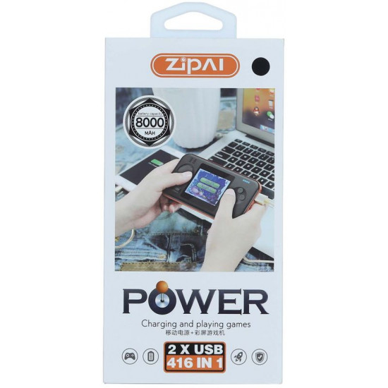 Zipai ZP-10 Fast Charging 2 in 1 Game Console Power Bank, 8000 MAH with 3 Outputs