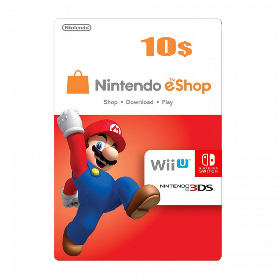 Nintendo eShop Gift Card - $20 USD USA e-Shop Switch / 3DS / Wii U