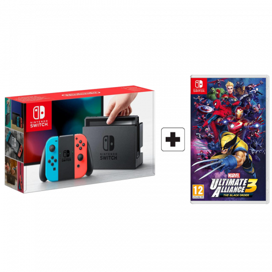 Nintendo Switch - Gray Joy-Con & MARVEL ULTIMATE ALLIANCE 3 Nintendo Switch - Gray Joy-Con & MARVEL ULTIMATE ALLIANCE 3