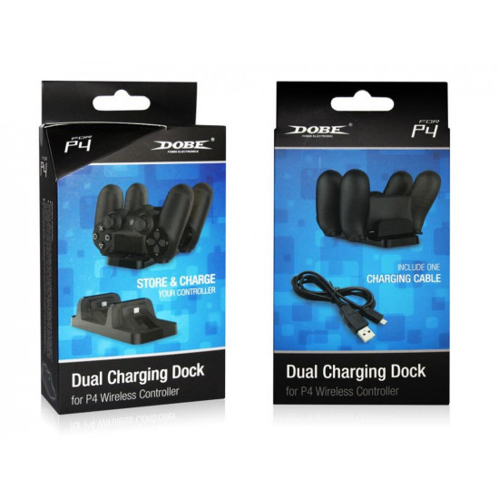 Dobe Dual Charging Dock Station Stand Charger for PS4 Controller