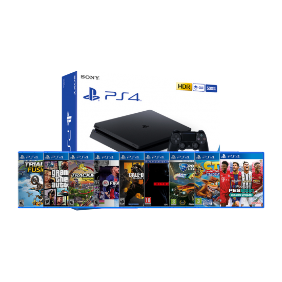 PlayStation 4 Slim 500GB & Nine special games PlayStation 4 Slim 500GB & Nine special games