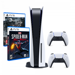 PlayStation 5 & Marvel's Spider-Man: Miles Morales & DualSense Wireless Controller & Demon’s Souls