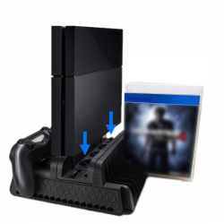 PS4 SERIES VERTICAL STAND WITH COOLING STAND