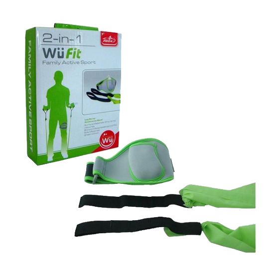 WII 2IN1 EV ACTIVE SPORTS PACK - LEG STRAP - RESISTANCE BAND