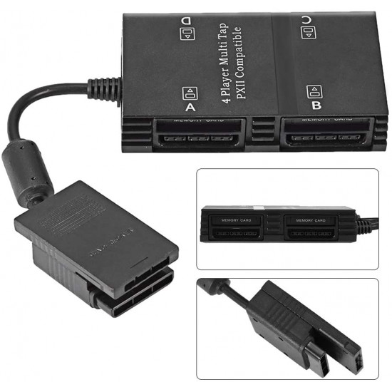 Multitap for PS2, 4 Player Multi-Tap Adapter