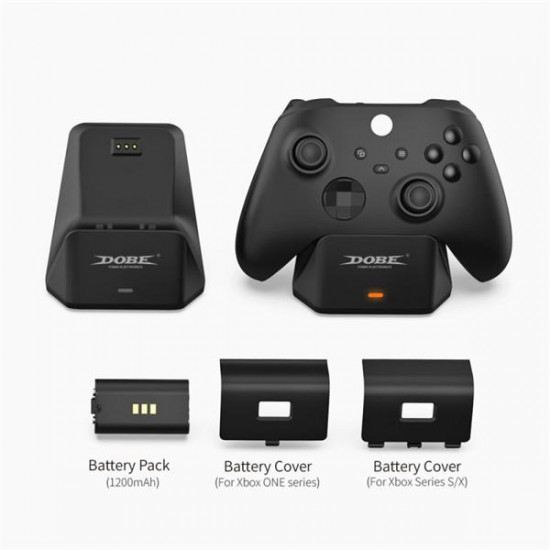 Controller Charger for Xbox Series Xbox one/Xbox Series X/S with TYX-0608 Battery and 2 Battery Cover Included