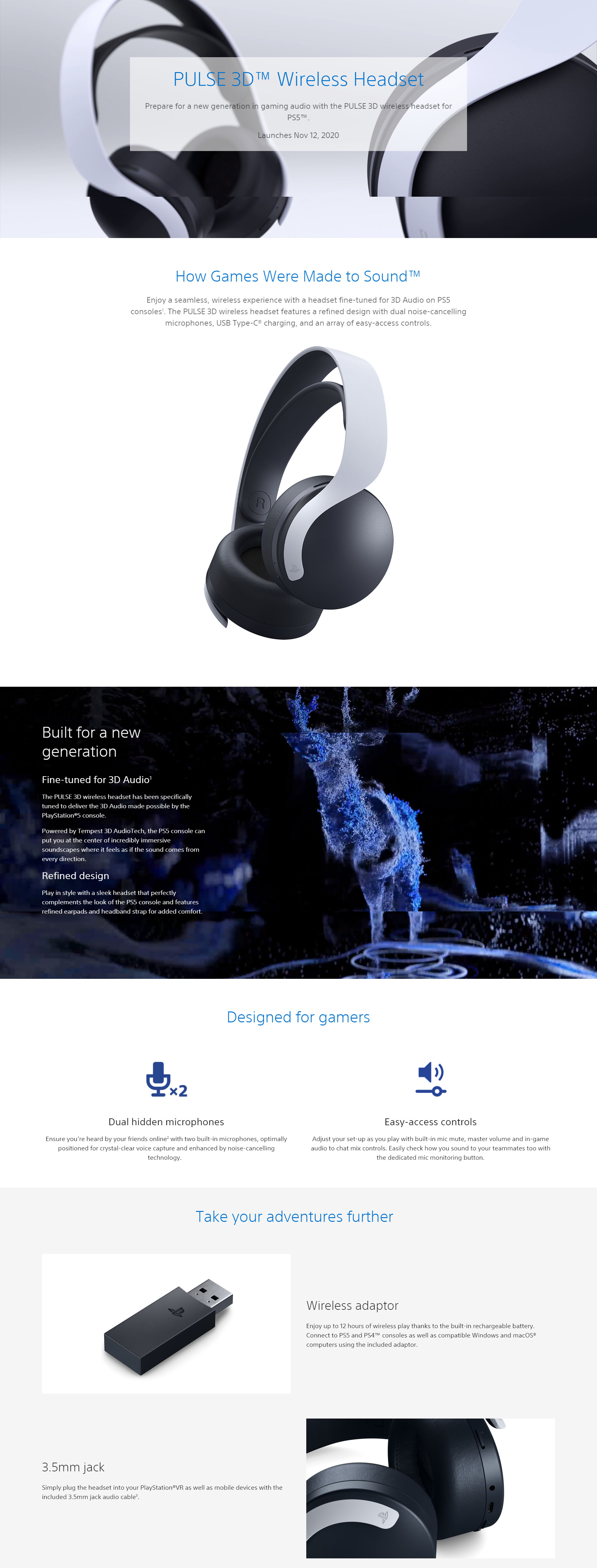 PULSE 3D Wireless Headset